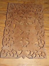 TABLEAU SCULPTURE Art Bois Sculpte Detaille en Haut Relief Indonesie 