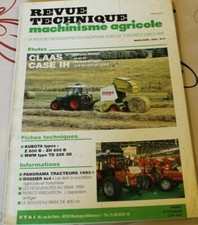 (3B)REVUE TECHNIQUE MACHINISME AGRICOLE PRESSE CLAAS CASE IH / KUBOTA / MWM