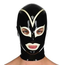 cagoule en latex masque en