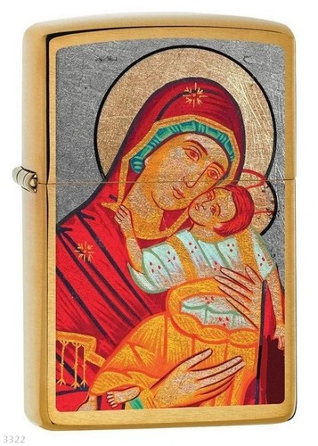 Zippo mary and child - zippo,