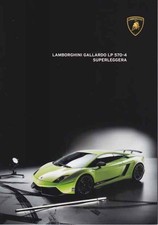 Brochure Lamborghini Gallardo LP 571-4 Superleggera 2010 Anglais English