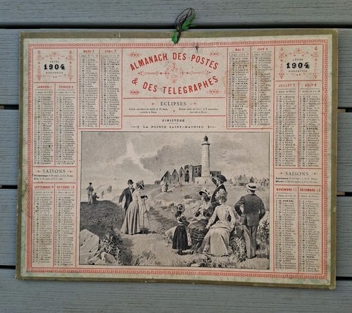 Calendrier poste année - de,