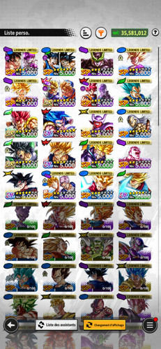 Compte dragon ball legends - ball,