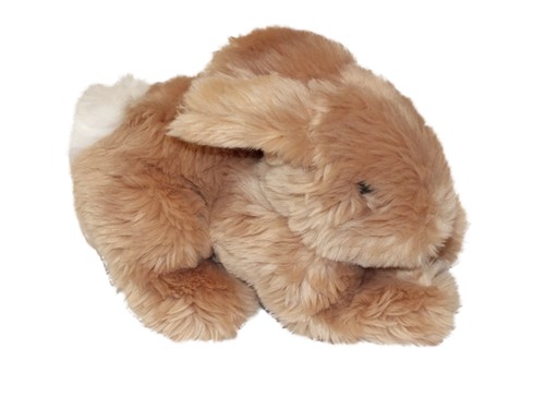 Peluche lapin marron beige - peluche,