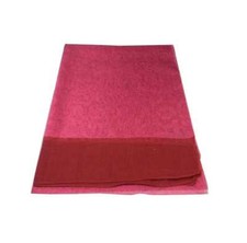 Étole Cérémonie Femme Organza Soie Fuchsia Bordeaux Avec Reflets Lurex Brillant