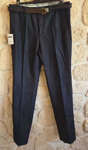 Pantalon extensible bleu