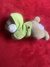 ?? Doudou Peluche Musicale Ours Allongé Beige Pull Anis Oiseau Fleurs NICOTOY