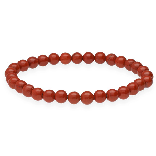 Bracelet jaspe rouge - jaspe, mm