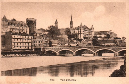 Carte postale pau - carte,