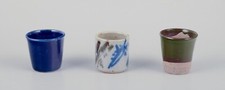 Elly et Wilhelm Kuch. Trois vases miniatures uniques, années 1980