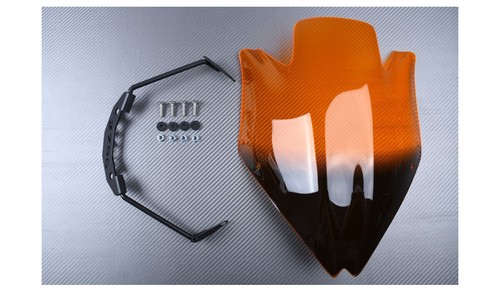 Bulle orange double courbure - orange, /