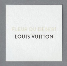 Carte publicitaire- advertising card - Fleur du Désert de Louis Vuitton
