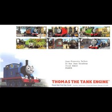 FDC Royal Mail - Dessin animé. Le petit train - Série 3499 à 3504