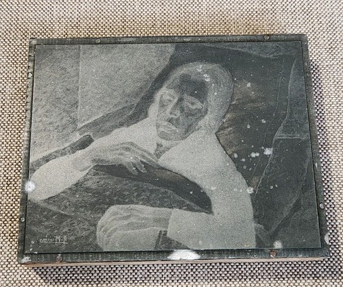 Ancienne plaque imprimerie - ancienne,