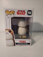 VAULTED Funko POP! Star Wars Porg #198 + Box TBE - FREE SHIPPING