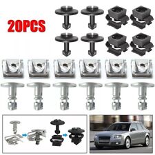 20X Fixation Cache Vis sous Moteur Couvercle Clips Compatible Audi A4-A6-A8-B5