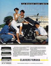 PUBLICITE ADVERTISING 074  1992  YAMAHA   claviers musique portables