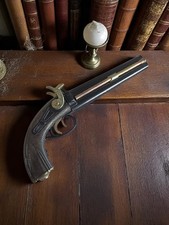 Petit pistolet jouet vintage en métal