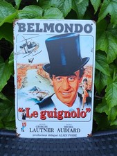 Plaque métal film Belmondo le