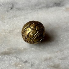 Brass Focal Bead Repousse