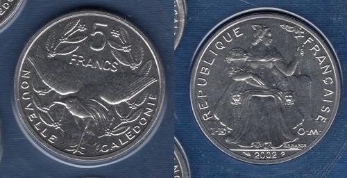 Nouvelle calédonie 5 francs - nouvelle,