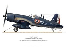 Print F4U-7 Corsair, Flottille