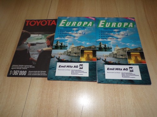 Lot carte routière europa - routière,