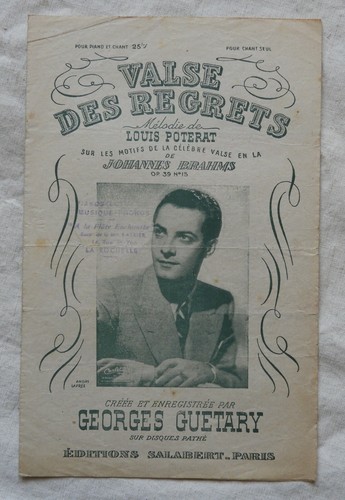 Partition ancienne 1943 valse - partition,