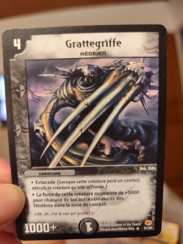 Duel masters grattegriffe - duel,