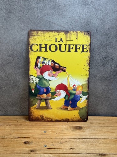 Plaque métal chouffe 053 - plaque,