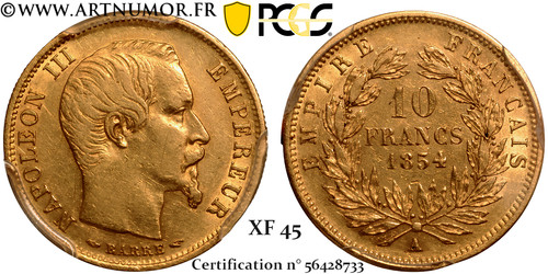 Napoléon iii francs - napoléon, or