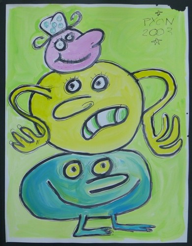 Peinture gouache de - la,
