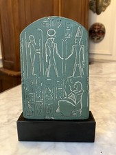 ancienne reproduction égyptienne Moulage du Louvre Stele de Tchia