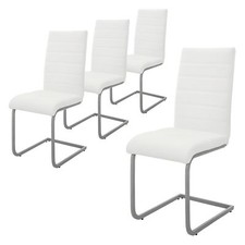 Lot de 4 chaises pied luge