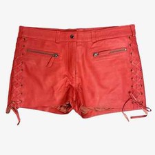 Nouveau short en cuir à