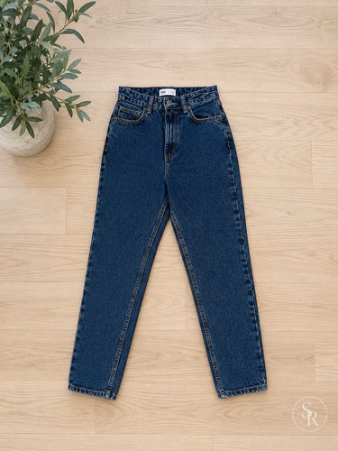 Zara dark wash high - dark, rise
