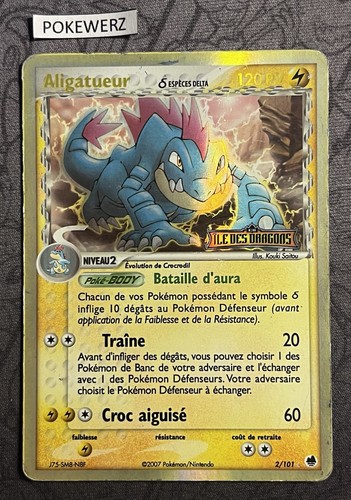 Carte pokémon aligatueur - carte, :
