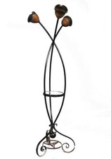 Lampadaire fer forgé à 3