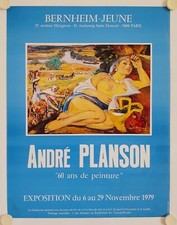 Affiche ANDRE PLANSON 1979 Exposition Galerie Bernheim Jeune - Paris