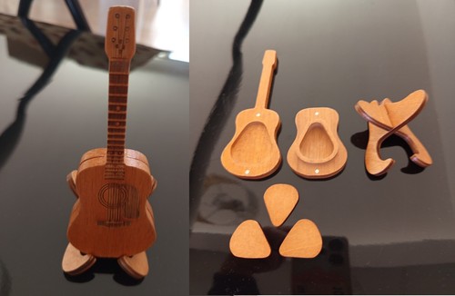 Boîte plectres bois - boîte,