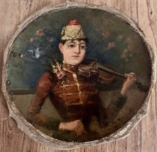 Tableau ancien femme