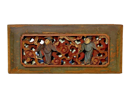 Panneau bois sculpté - bois,