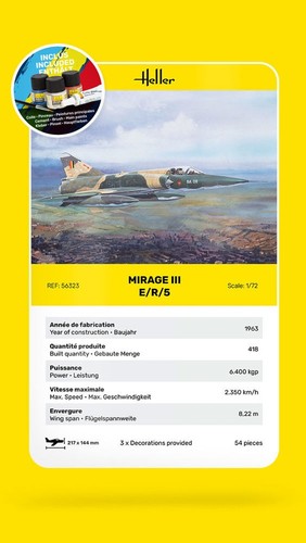 Starter kit mirage iii 1 - starter, 1/72