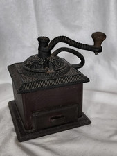 Ancien Moulin À Café Avec Chapeau En Fonte Déco Vintage Rétro Collection 