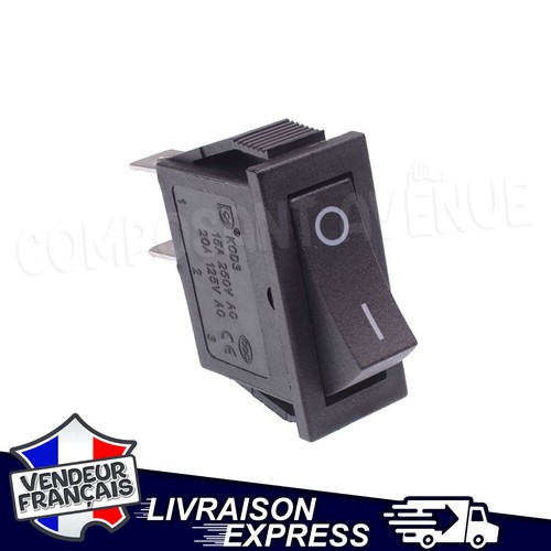 Interrupteur rectangle noir - interrupteur,