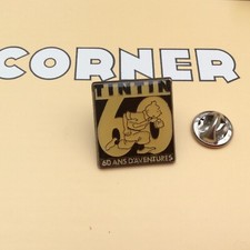 Pin's Folies *** Corner NON signé Tintin Snowy Kuifje Tim und Struppi RARE