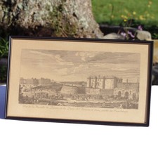 Gravure sous cadre vintage de