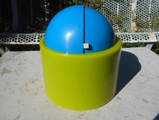 SEAU A GLACE EN PLASTIQUE DOME MASTER DESIGN NICHOLAS ANGELAKOS VINTAGE 1970