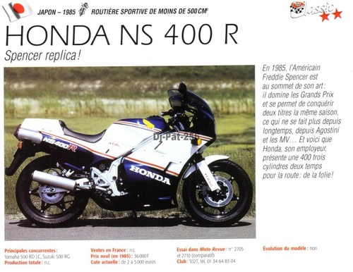 Fiche moto honda - honda, r