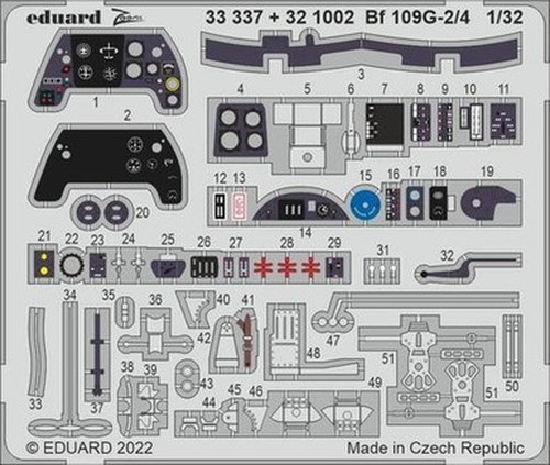 Eduard 321002 109g 2 - bf, 109g-2/4
